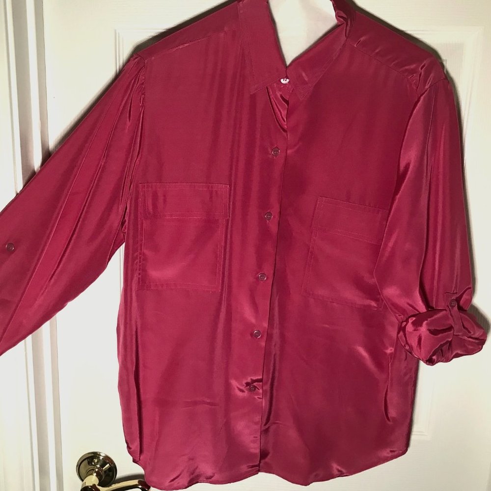 Vintage Silk Blouse- 1980's